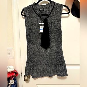 DKNY houndstooth sleeveless top XL